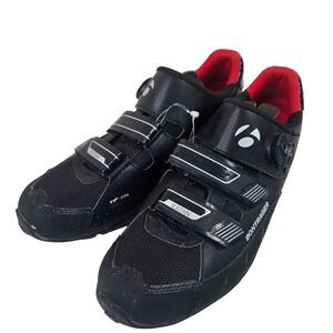 Bontrager Katan Mens Cycling Shoes Adjustable Straps Black Red Mens Size 9